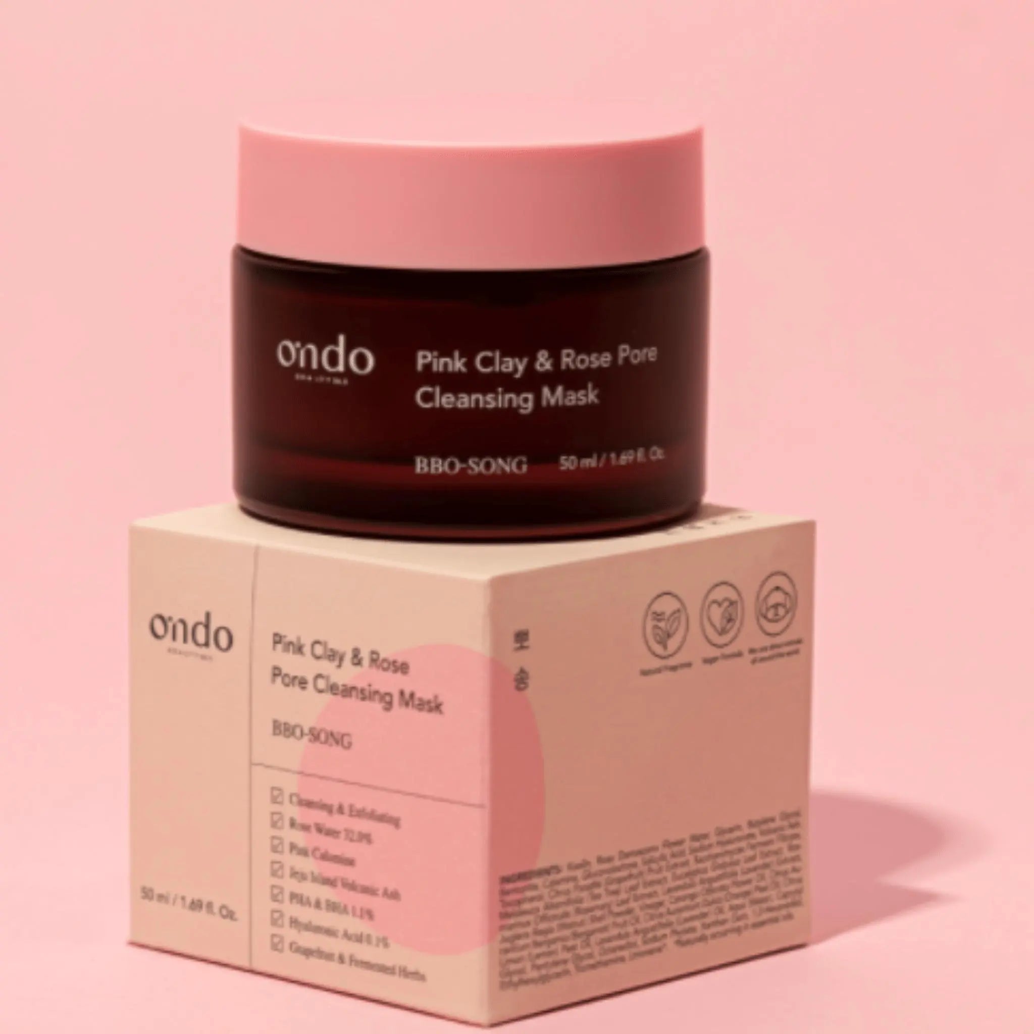 Ondo Beauty 36.5 Pink Clay & Rose Pore Cleansing Mask - Manggo Skincare